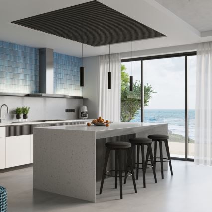 Brilagi - LED lestenec na jeklenem lanku CRESTO 1xGU10/10W/230V črna