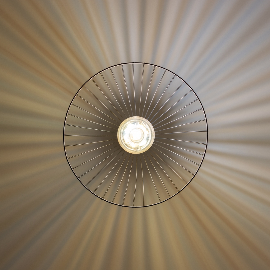 Brilagi - LED lestenec na jekleni vrvi CERIA WIRE 1xE27/40W/230V premer 45 cm črna