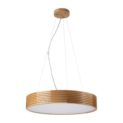 Brilagi - LED lestenec na jekleni vrvici CARVALHO MODERN 3xE27/60W/230V hrast, premer 47,5 cm
