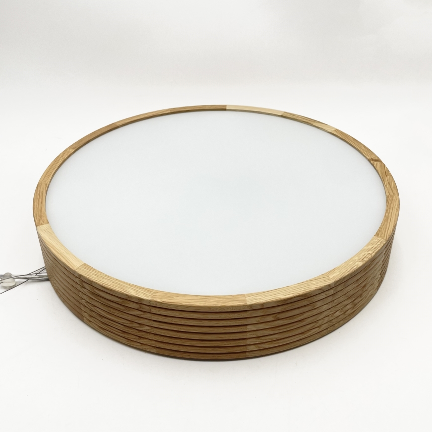 Brilagi - LED lestenec na jekleni vrvici CARVALHO MODERN 3xE27/60W/230V hrast, premer 47,5 cm