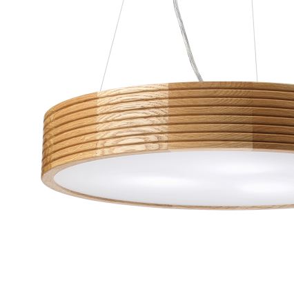 Brilagi - LED lestenec na jekleni vrvici CARVALHO MODERN 3xE27/60W/230V hrast, premer 47,5 cm