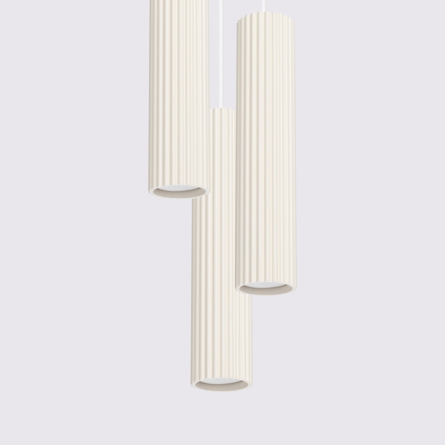 Brilagi - LED lestenec na jekleni vrvici CRESTO 3xGU10/10W/230V kremne barve