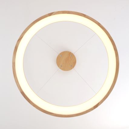 Brilagi - LED lestenec na kablu FALCON WOOD LED/60W/230V 3000/4000/6000K, premer 80 cm, les