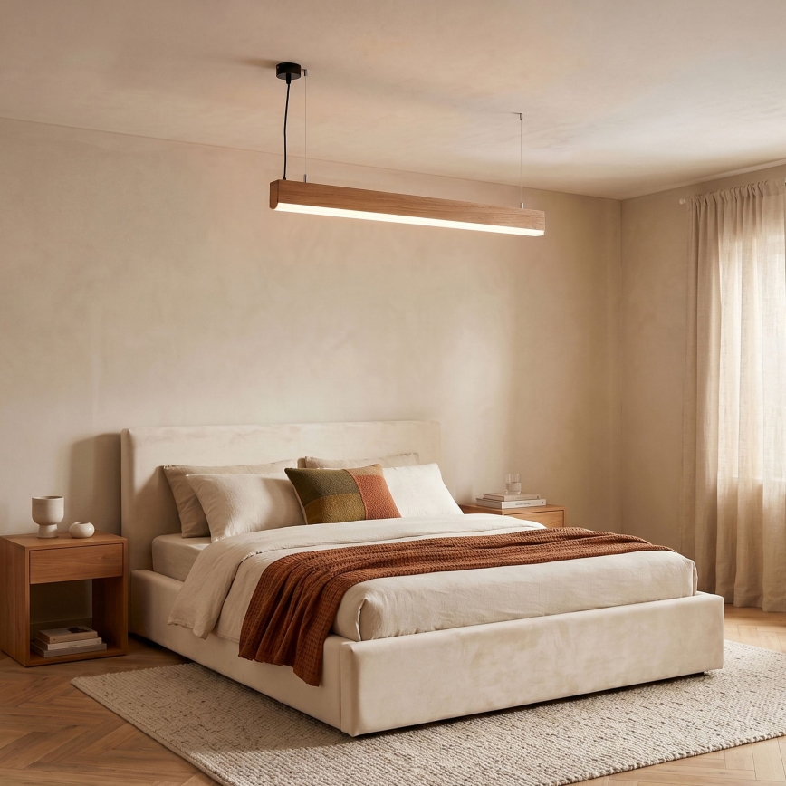 BRILAGI - LED Lestenec na jekleni vrvici GARDALINE LED/100W/230V hrast