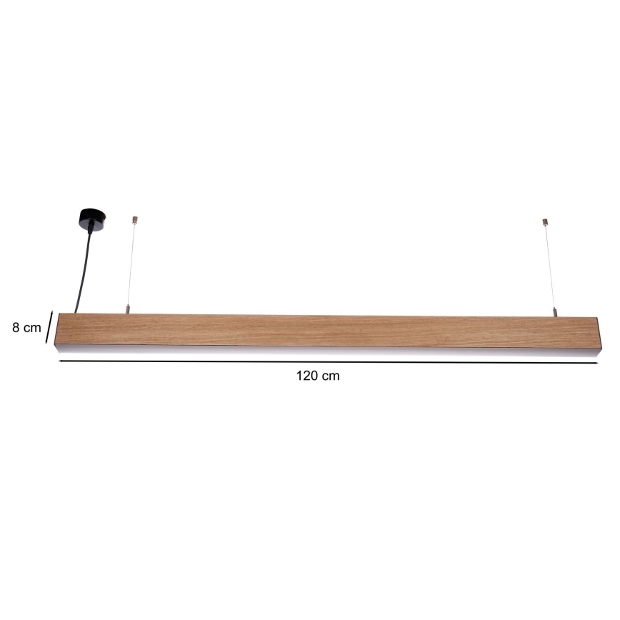 BRILAGI - LED Lestenec na jekleni vrvici GARDALINE LED/100W/230V hrast
