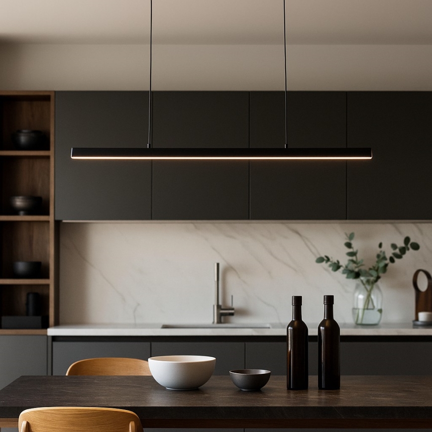 BRILAGI - LED lestenec na jekleni vrvici PAXIS LED/30W/230V 120 cm črna