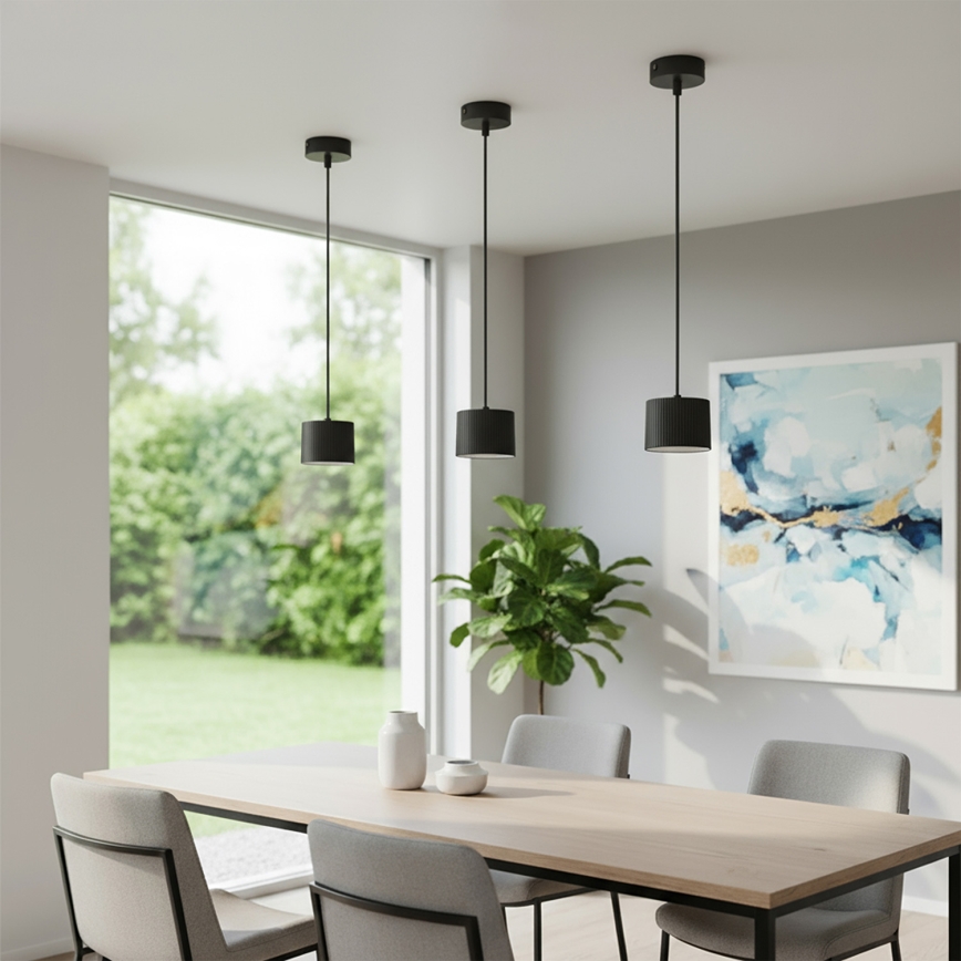 Brilagi - LED Lestenec na kabelu STRIPY 1xGX53/15W/230V črn