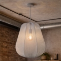 Brilagi - LED lestenec na kablu ARVEN 1xE27/8W/230V, premer 37 cm, siva