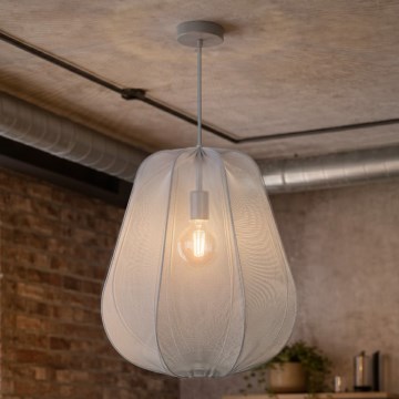 Brilagi - LED lestenec na kablu ARVEN 1xE27/8W/230V, premer 37 cm, siva