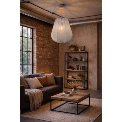 Brilagi - LED lestenec na kablu ARVEN 1xE27/8W/230V, premer 37 cm, siva