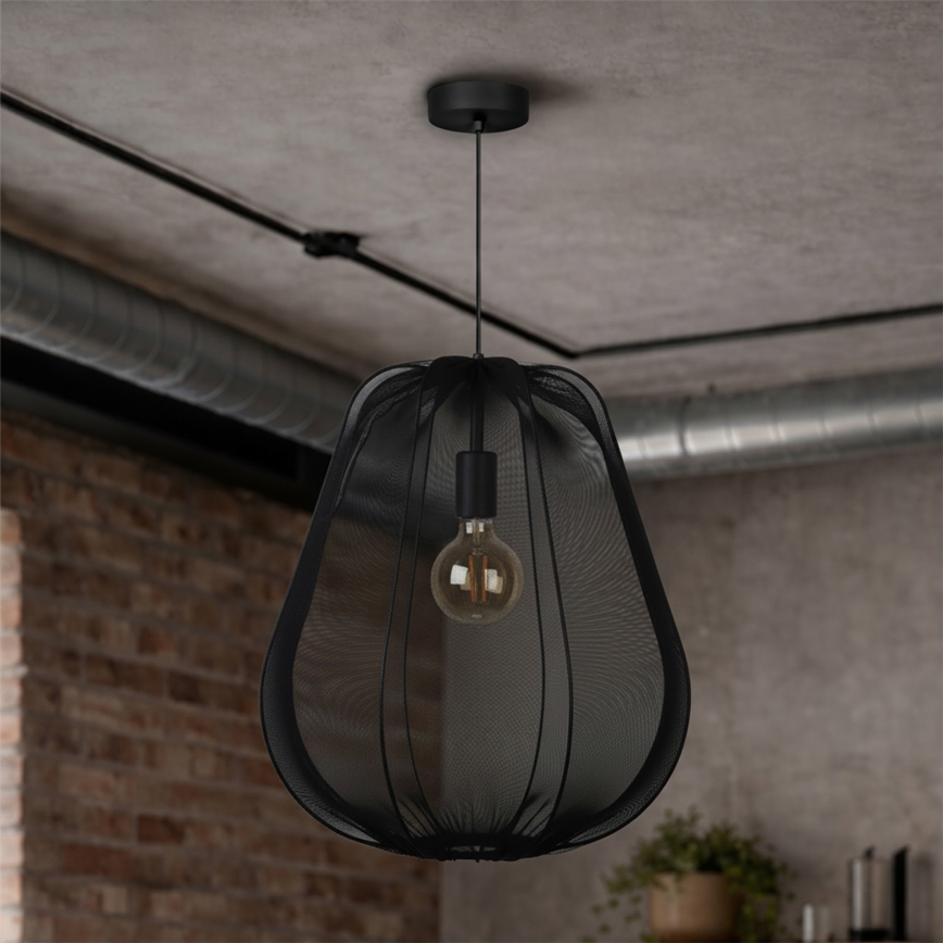 Brilagi - LED lestenec na kablu ARVEN 1xE27/8W/230V Ø 37 cm črna