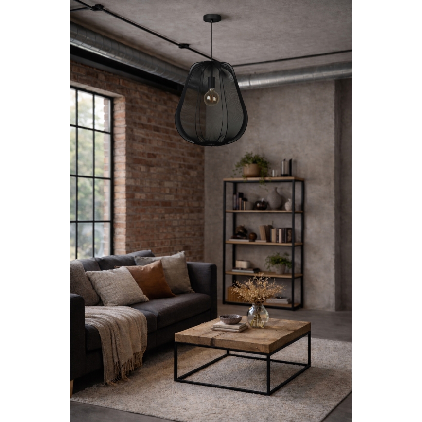 Brilagi - LED lestenec na kablu ARVEN 1xE27/8W/230V Ø 37 cm črna