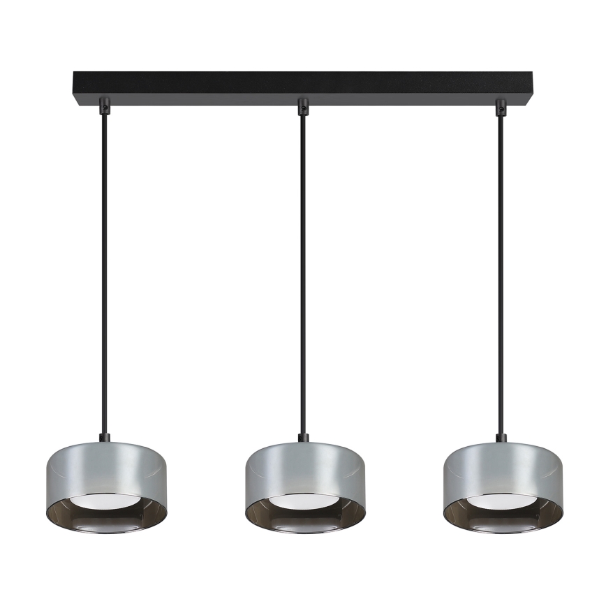 Brilagi - LED Lestenec na kablu AURA LUX 3xGX53/30W/230V črna/dimna