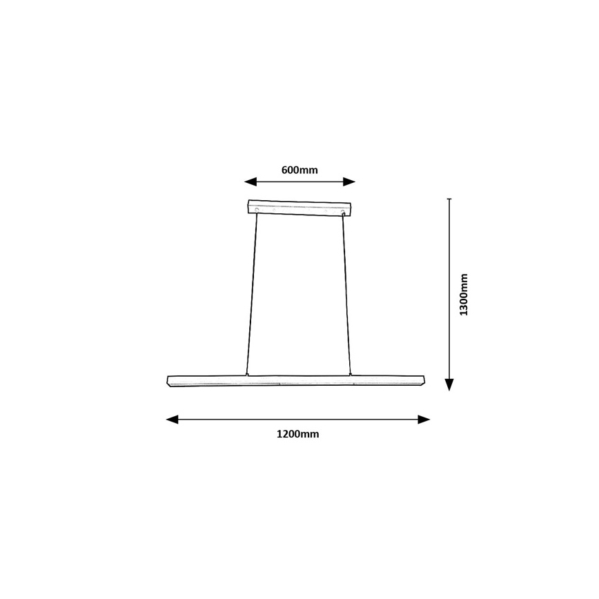 Brilagi - LED lestenec na kablu AXIS LED/30W/230V 120 cm bela