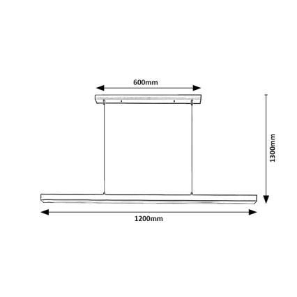 Brilagi - LED lestenec na kablu AXIS LED/30W/230V črna