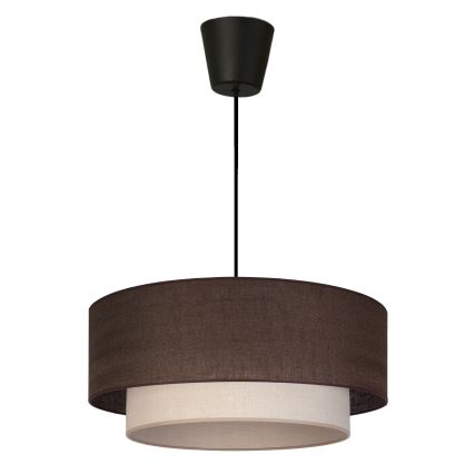 Brilagi - LED lestenec na kablu BOHO ECO 1xE27/10W/230V Ø 40 cm rjava/kremna