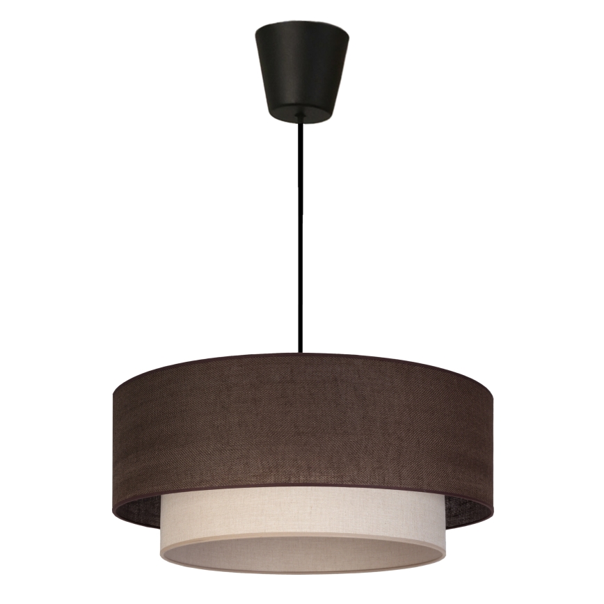 Brilagi - LED lestenec na kablu BOHO ECO 1xE27/10W/230V Ø 40 cm rjava/kremna