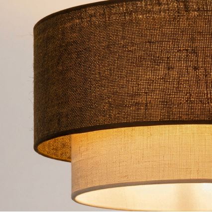 Brilagi - LED lestenec na kablu BOHO ECO 1xE27/10W/230V Ø 40 cm rjava/kremna