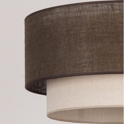 Brilagi - LED lestenec na kablu BOHO ECO 1xE27/10W/230V Ø 40 cm rjava/kremna