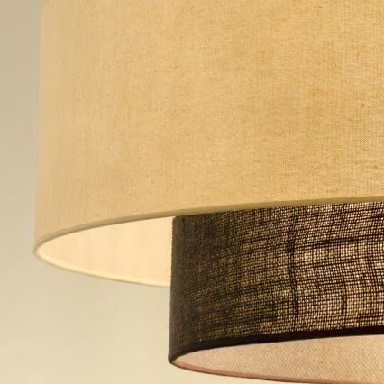 Brilagi - LED lestenec na kablu BOHO STYLE 3xE27/15W/230V premer 80 cm kremasta/rjava