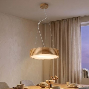 Brilagi - LED lestenec na kablu CARVALHO MODERN 2xE27/60W/230V, hrast, premer 37,5 cm
