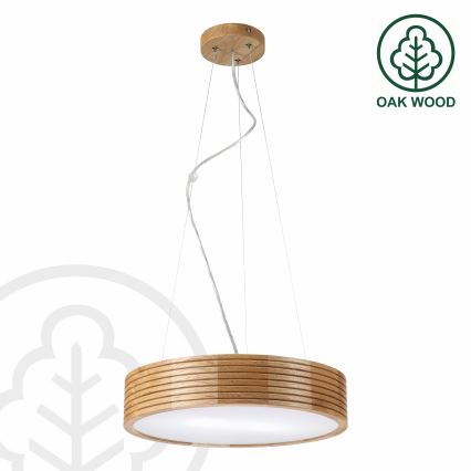 Brilagi - LED lestenec na kablu CARVALHO MODERN 2xE27/60W/230V, hrast, premer 37,5 cm