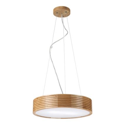 Brilagi - LED lestenec na kablu CARVALHO MODERN 2xE27/60W/230V, hrast, premer 37,5 cm