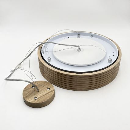 Brilagi - LED lestenec na kablu CARVALHO MODERN 2xE27/60W/230V, hrast, premer 37,5 cm