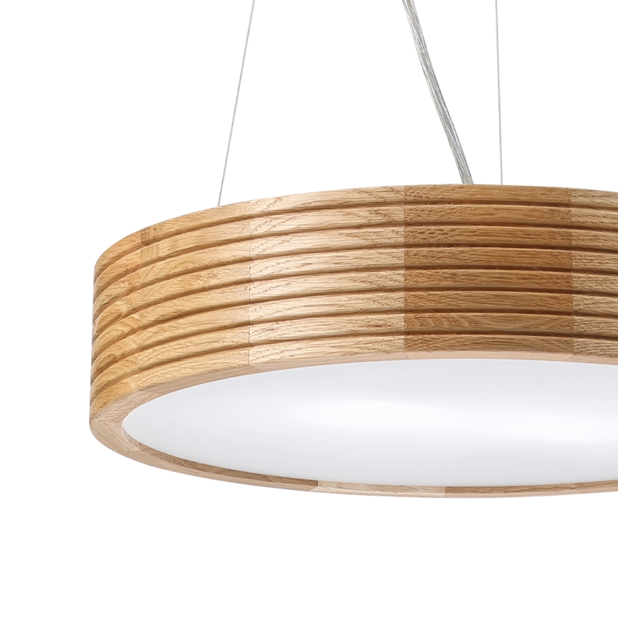 Brilagi - LED lestenec na kablu CARVALHO MODERN 2xE27/60W/230V, hrast, premer 37,5 cm