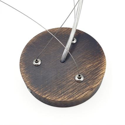 Brilagi - LED lestenec na kablu CARVALHO SMOKEY 3xE27/60W/230V hrast premer 47,5 cm