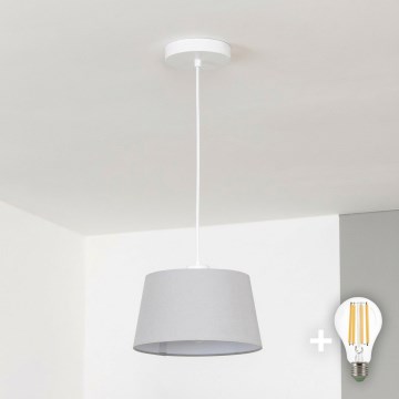 Brilagi - LED lestenec na kablu CERIA 1xE27/40W/230V pr. 25 cm siva