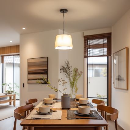 Brilagi - LED lestenec na kablu CERIA 1xE27/40W/230V pr. 30 cm bež