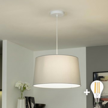Brilagi - LED lestenec na kablu CERIA 1xE27/40W/230V pr. 45 cm siv