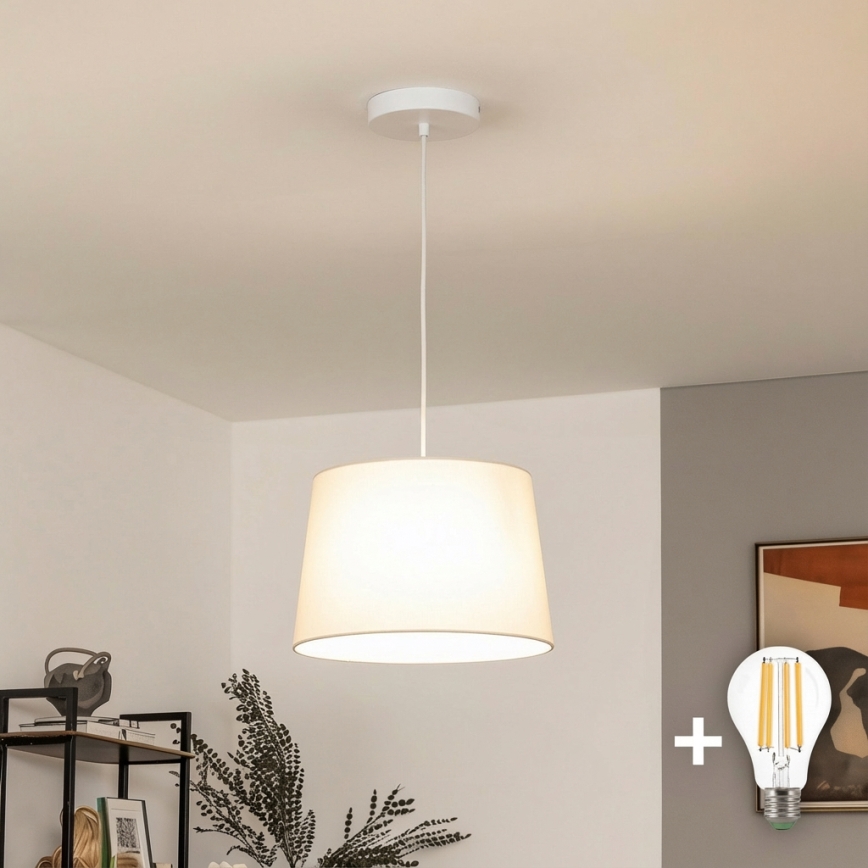 Brilagi - LED lestenec na kablu CERIA 1xE27/40W/230V premer 30 cm bež