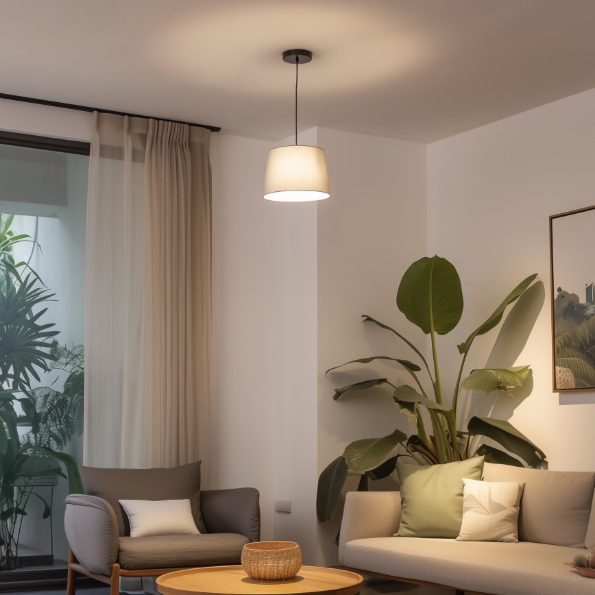 Brilagi - LED lestenec na kablu CERIA 1xE27/40W/230V, premer 30 cm, siva