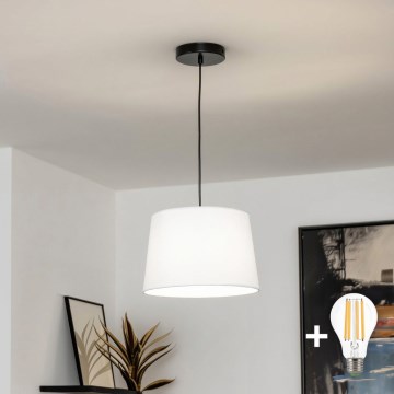 Brilagi - LED lestenec na kablu CERIA 1xE27/40W/230V Ø 30 cm bela