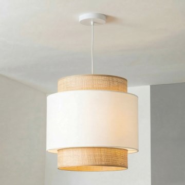 Brilagi - LED lestenec na kablu CERIA 1xE27/40W/230V Ø 40 cm bež/bela