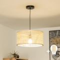 Brilagi - LED lestenec na kablu CERIA BOHO 1xE27/40W/230V premer 25 cm bambus