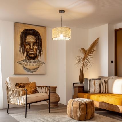 Brilagi - LED lestenec na kablu CERIA BOHO 1xE27/40W/230V premer 25 cm bambus