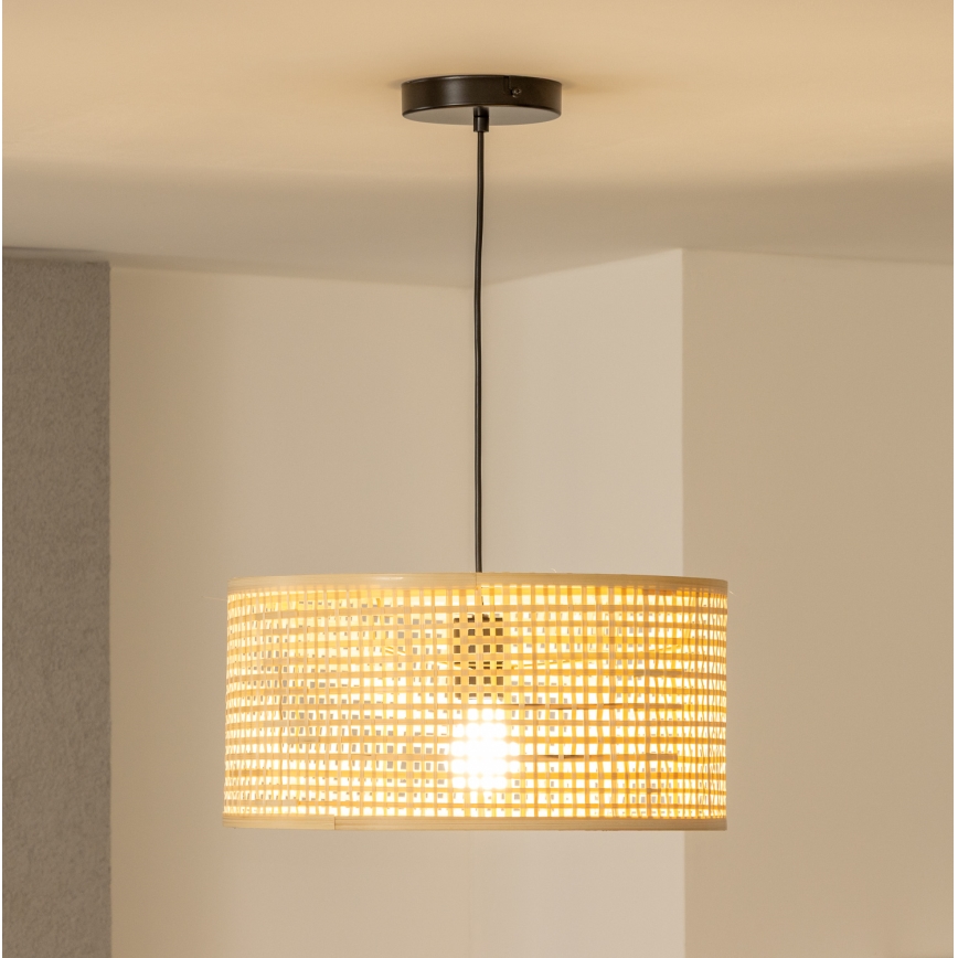 Brilagi - LED lestenec na kablu CERIA BOHO 1xE27/40W/230V premer 25 cm bambus