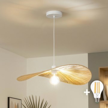 Brilagi - LED lestenec na kablu CERIA BOHO 1xE27/40W/230V, premer 60 cm, rafija