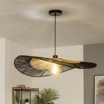 Brilagi - LED lestenec na kablu CERIA BOHO 1xE27/40W/230V premer 80 cm črna/rjava