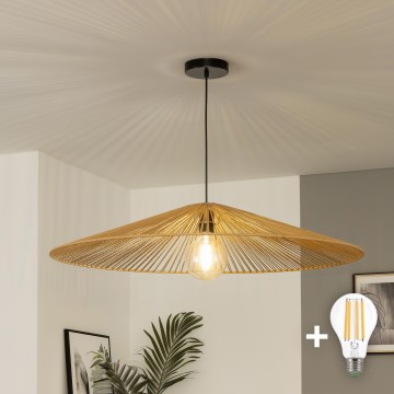 Brilagi - LED lestenec na kablu CERIA BOHO 1xE27/40W/230V premer 90 cm rjav
