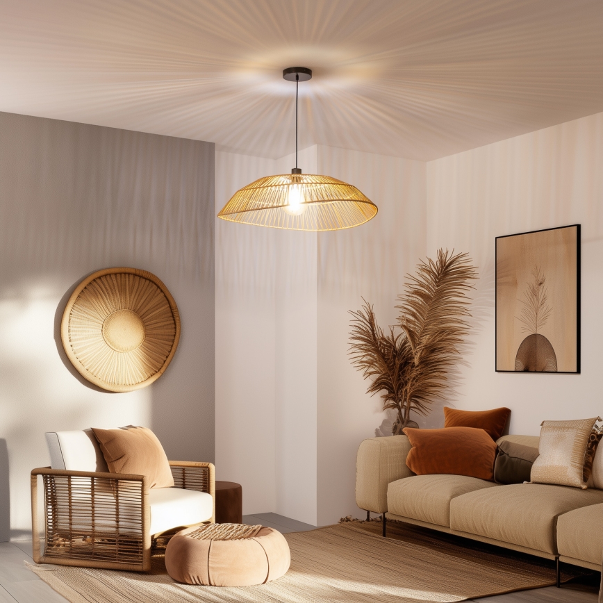 Brilagi - LED lestenec na kablu CERIA BOHO 1xE27/40W/230V Ø 70 cm rjava