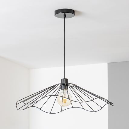 Brilagi - LED lestenec na kablu CERIA WIRE 1xE27/40W/230V, premer 60 cm, črna