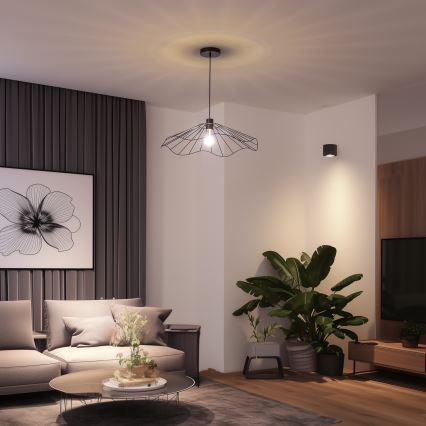 Brilagi - LED lestenec na kablu CERIA WIRE 1xE27/40W/230V, premer 60 cm, črna