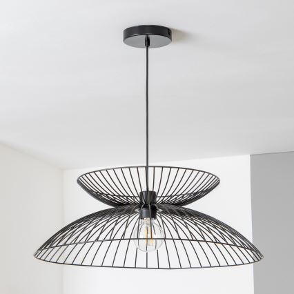 Brilagi - LED lestenec na kablu CERIA WIRE 1xE27/40W/230V premer 60 cm črna