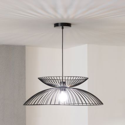 Brilagi - LED lestenec na kablu CERIA WIRE 1xE27/40W/230V premer 60 cm črna