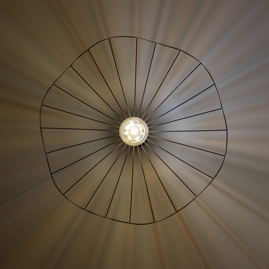 Brilagi - LED lestenec na kablu CERIA WIRE 1xE27/40W/230V premer 80 cm črn