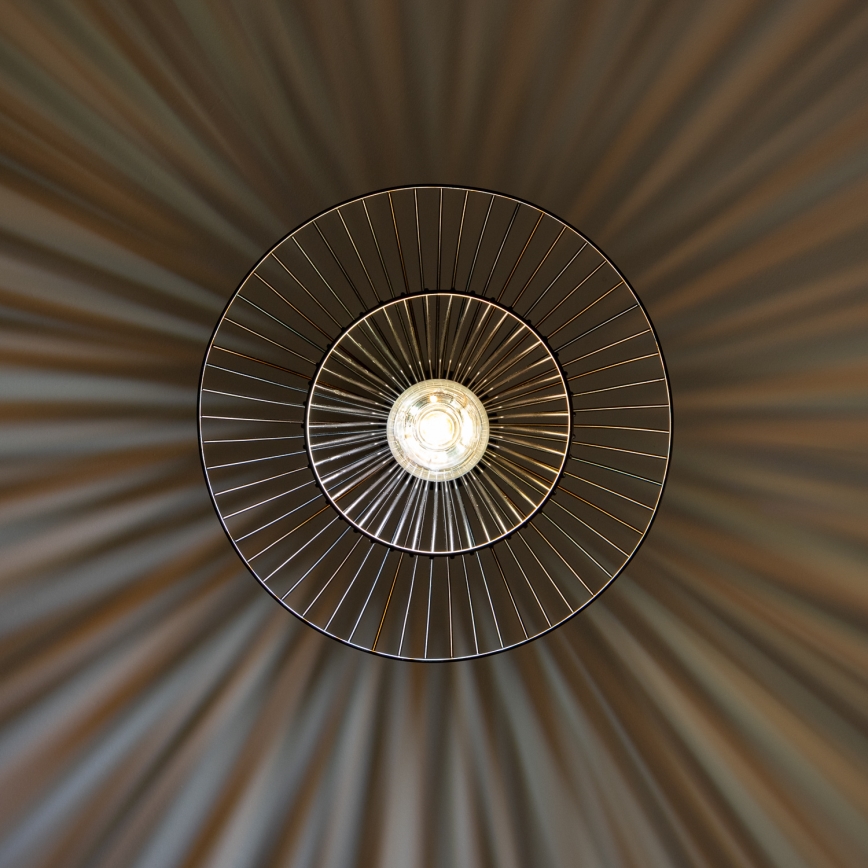 Brilagi - LED lestenec na kablu CERIA WIRE 1xE27/40W/230V Ø 38 cm črna